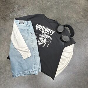 Call of Duty Ghosts Promo T-Shirt Mens XL Black Short Sleeve Video Game Tee